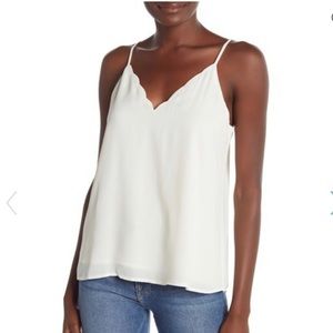 Nordstrom Scalloped V-neck camisole.